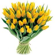Букет №9. Букет из желтых тюльпанов